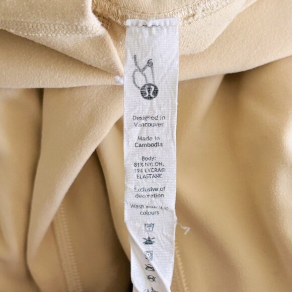 Lululemon Athletica Cream Set Leggings and Bra with Minimalist Design Size 6 - Picture 11 of 11